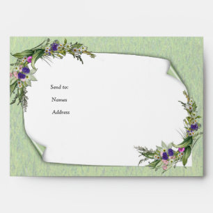 Wild Eco-friendly Grasses & Spring flowers Envelope