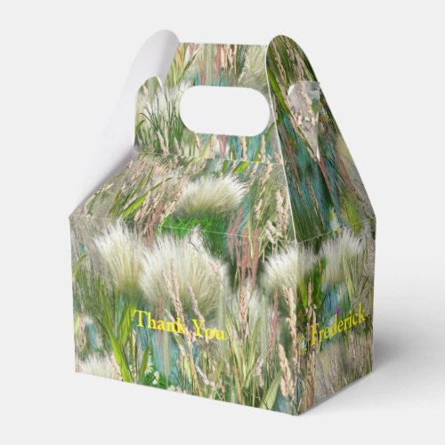 Wild Eco_friendly Grasses  Spring flowers Favor Boxes