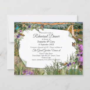Wild Eco-friendly Grasses & Spring flowers Invitation