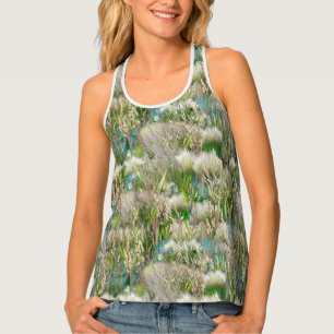 Wild Eco-friendly Native Grasses in Spring Tank Top