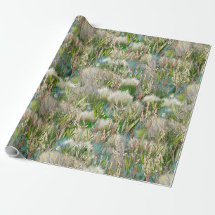 Wild Eco-friendly Native Grasses in Spring  Wrapping Paper