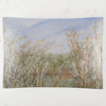 Wild Edge of a Natural Pond Watercolor Print