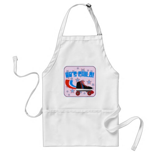 Wild Eighties Child Cool Roller Skate Logo Adult Apron