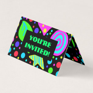 Wild Eighties Party Invitation