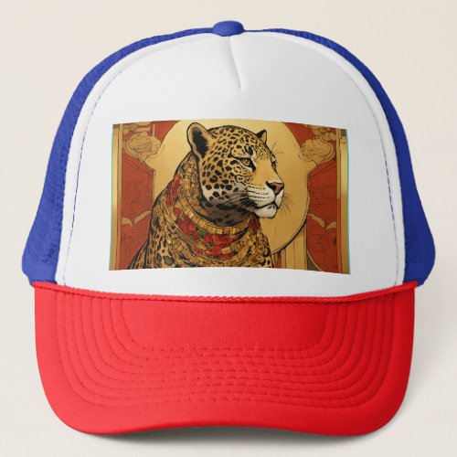 Wild Elegance Jaguar Printed Trucker Hat