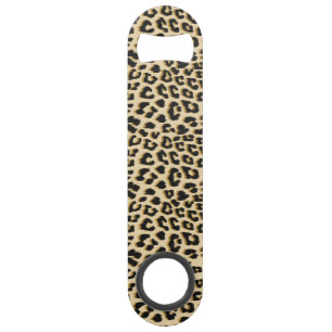 Wild Elegance Leopard Print Bar Key