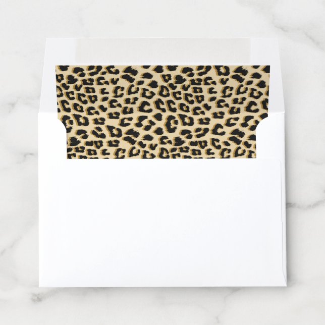Wild Elegance Leopard Print Envelope Liner (In Envelope)