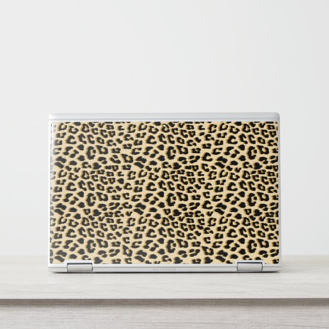 Wild Elegance Leopard Print HP Laptop Skin (Front)