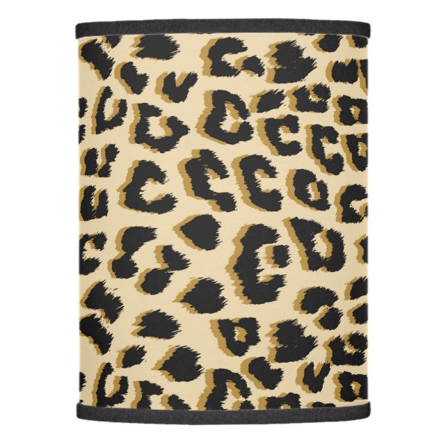 Wild Elegance Leopard Print Lamp Shade (Front)