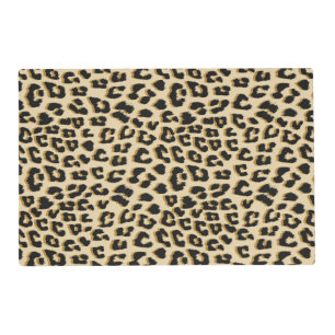 Wild Elegance Leopard Print Placemat