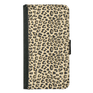 Wild Elegance Leopard Print Samsung Galaxy S5 Wallet Case