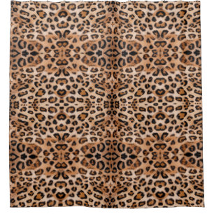 Wild Elegance Leopard Print Shower Curtain