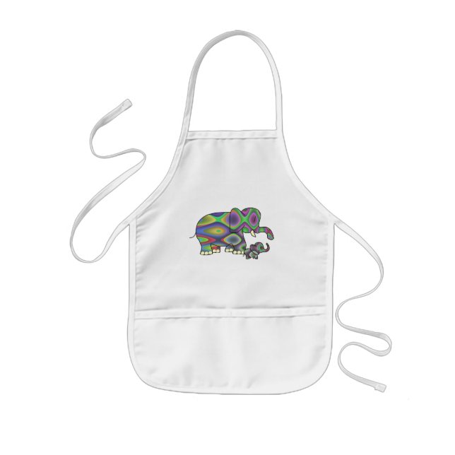 Wild Elephants Kids' Apron (Front)