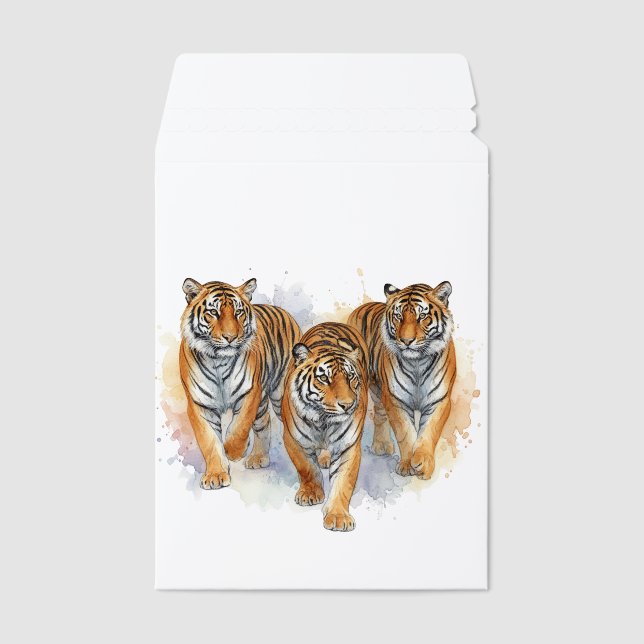 Wild Ember - Tigers  Envelope Mailers (Front)