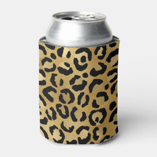 Beer Drinkin' Babe Can Cooler Leopard Print