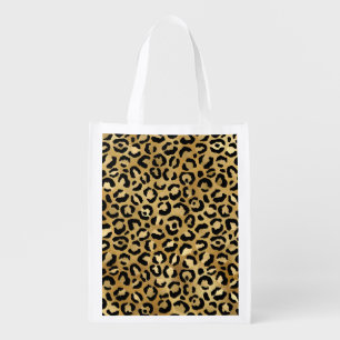 Wild & Exotic Leopard Print Pattern Grocery Bag