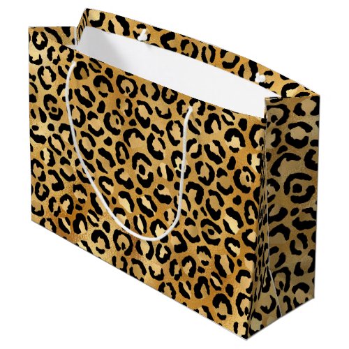 Wild  Exotic Leopard Print Pattern  Large Gift Bag