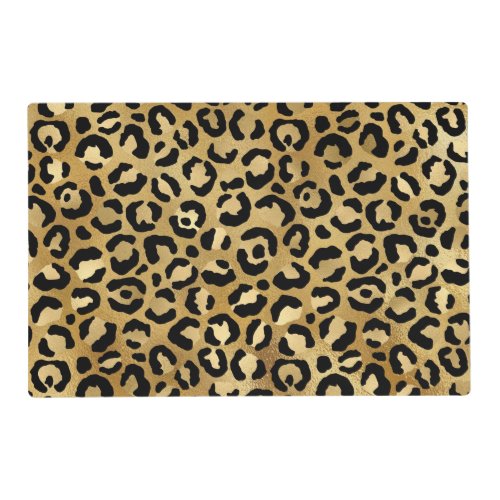 Wild  Exotic Leopard Print Pattern Placemat