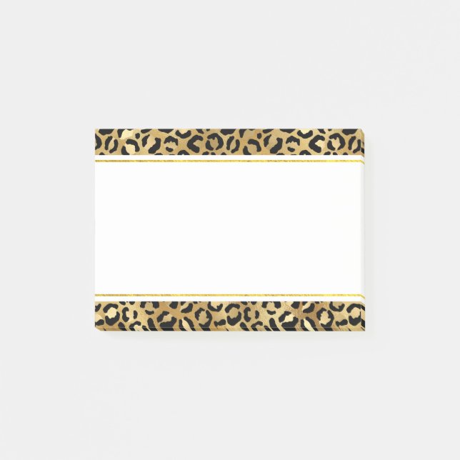 Wild & Exotic Leopard Print Pattern Post-it Notes (Front)
