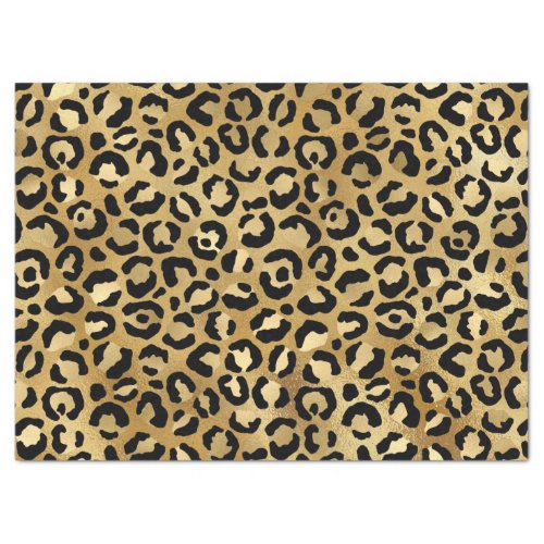 Wild  Exotic Leopard Print Pattern Tissue Paper