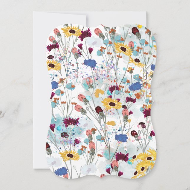 Wild Field Flower Note Card (Front)