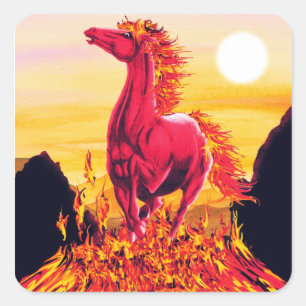 Wild Fire Horse Sticker