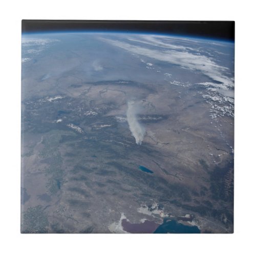 Wild Fires In The Western And Southwestern Us Ceramic Tile