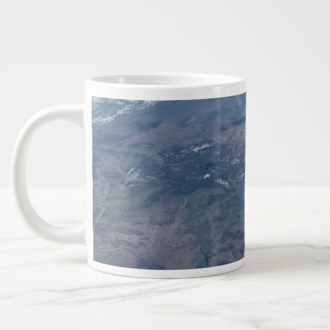 Wild Fires In The Western And Southwestern Us. Giant Coffee Mug (Left)