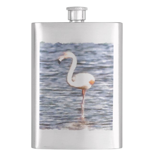 Wild Flamingo Flask (Front)