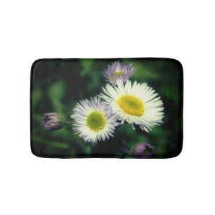 Wild Fleabane Daisy Flower Close Up Bath Mat