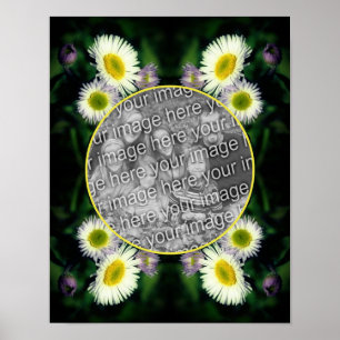 Wild Fleabane Daisy Frame Create Your Own Photo Poster