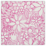 wild fleur cerise fabric