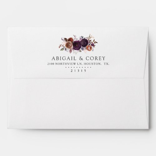 Wild Floral Bloom  Pre_Addressed Envelope