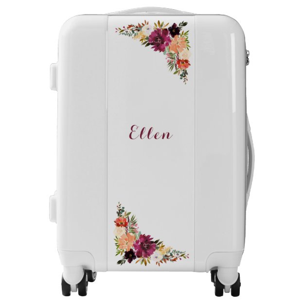 Wild Floral Bouquet Personalized luggage