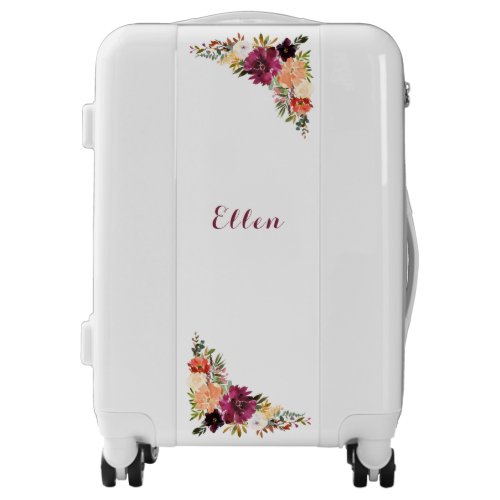 Wild Floral Bouquet Personalized  luggage