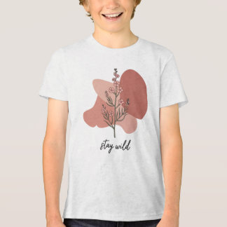 Wild Floral Design Tri-Blend Shirt