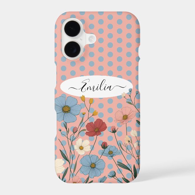Wild Floral  iPhone Case (Back)