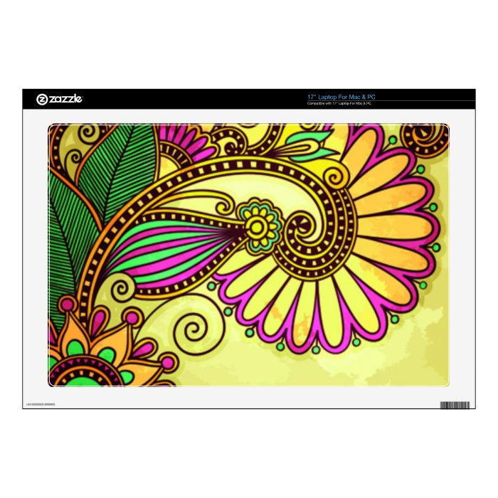 Wild Floral Laptop Skins