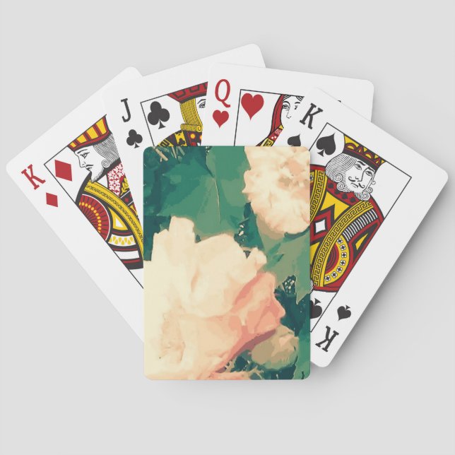 Wild floral poker cards (Back)