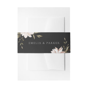 Wild Florals Invitation Belly Band