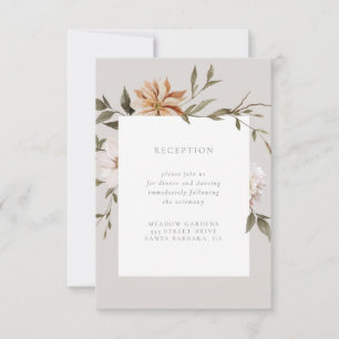 Wild Florals Reception Insert Card