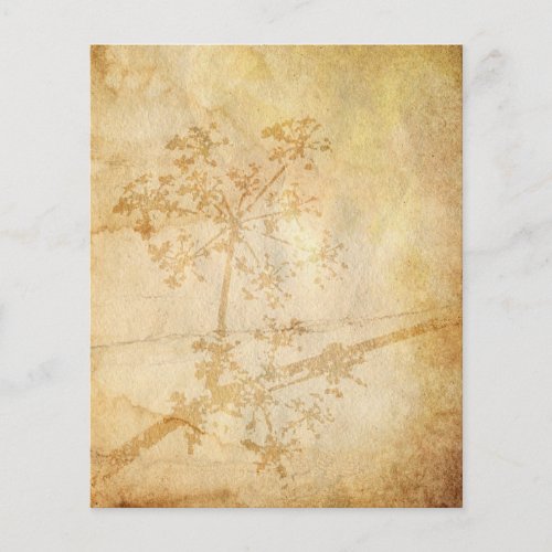 Wild Flower Aged Watercolour Scrapbook Paper