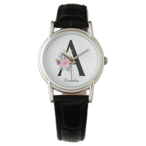 Wild Flower Alphabet A Watch