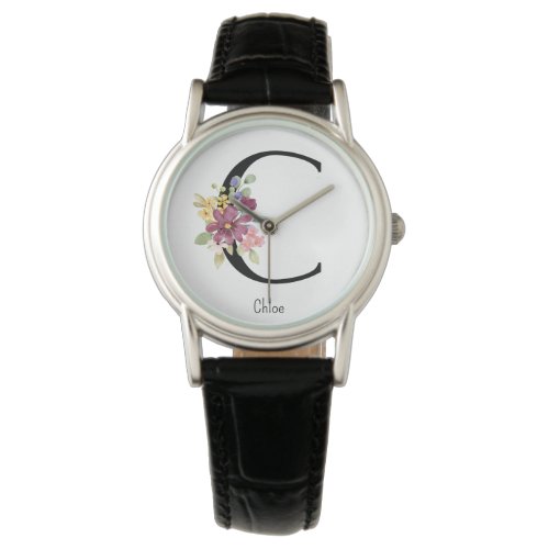 Wild Flower Alphabet C Watch