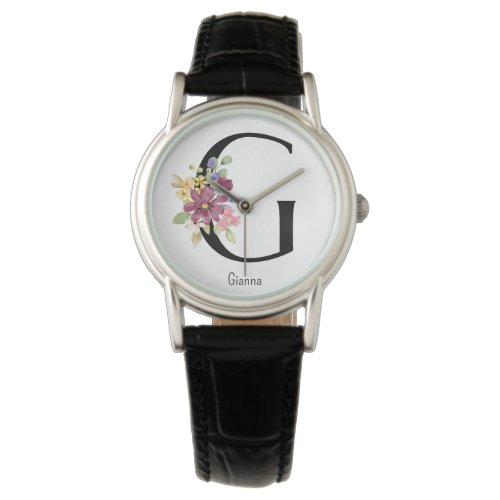 Wild Flower Alphabet G Watch