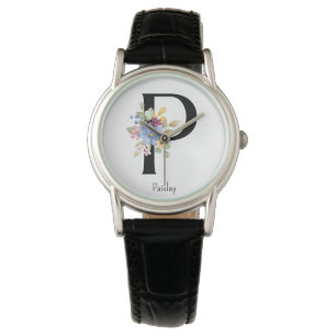 Wild Flower Alphabet P Watch