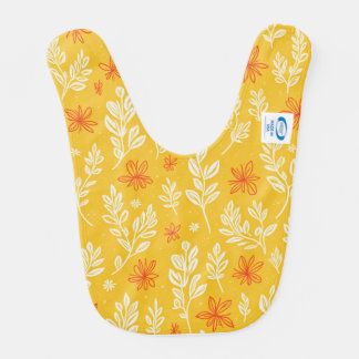 Wild Flower baby bib
