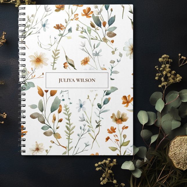 Wild flower Boho color Notebook (Creator Uploaded)