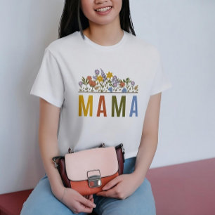 wild flower boho mama colourfulT-Shirt T-Shirt