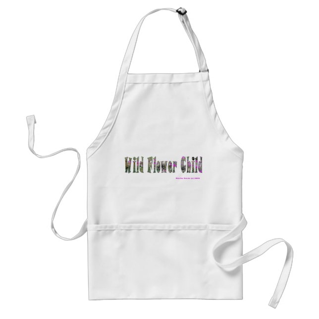 Wild Flower Child Adult Apron (Front)